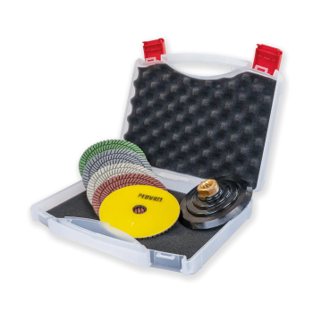 Pack pads souples liant resine pour granit